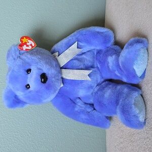 Ty Clubby II Buddy Periwinkle Blue Bear Plush Gift Kids Toy Rare Collectible NWT